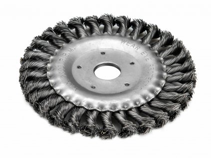 17029 | Rotační kartáč průměr 150 mm, uchytenie 22,23 mm, oceľový drôt splietaný 0,5 mm