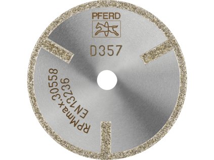 68405063 | Diamantový řezný kotouč pro umělé hmoty (GFK a CFK) a zelenou keramiku D1A1R 50-2-6 D 357 GAG