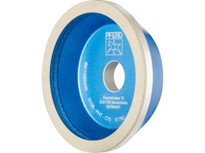 68613081 | Diamantový brusný kotouč s pojivem z umělé pryskyřice Tvar 11A2/60° 100 x 8 x 2 x 20 mm, D 126, PHT