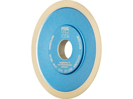 68615101 | Diamantový brusný kotouč s pojivem z umělé pryskyřice Tvar 4BT9 100 x 6 x 1 x 20 mm, D 126, PHT