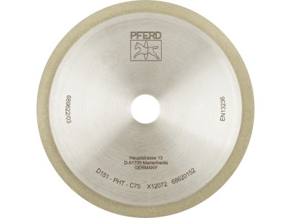 68620152 | Diamantový brusný kotouč s pojivem z umělé pryskyřice Tvar 1A1R 150 x 1 x 7 x 20 mm, D 151, PHT