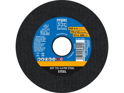 61730010 | Řezný kotouč 115 x 1,0 x 22,23 mm, PSF STEEL