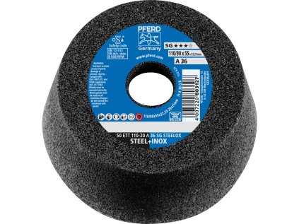 63418226 | Brusný hrncový kotouč kuželový 110x20x22,23 mm, Z36, SG STEELOX