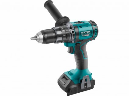 8791802 | Vrtačka akumulátorová s příklepem Share20V, bezuhlíkový motor, 1x 2Ah Li-ion, 80Nm, kufr, EXTOL IND