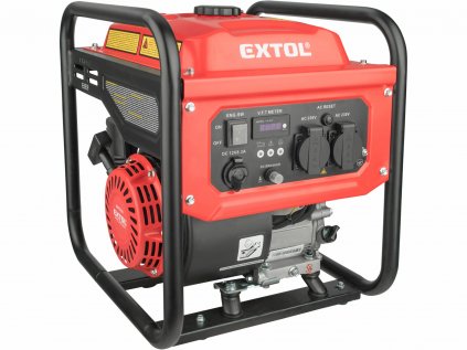 8895550 | Elektrocentrála invertorová rámová 1F, 3,5kW, 7HP, ruční start + ZDARMA kanystr, EXTOL PREMIUM