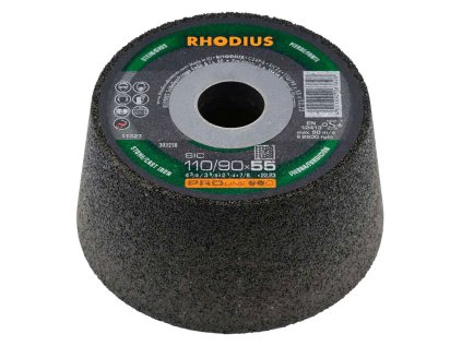 304607| Brusný hrncový kotouč 110/90 x 50 x 22,23 mm, K36, SIC, PRO