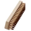 105140 144111 handburste s fur beizen holz korper 158 180 x 60 x 16 mm 7 rhg x 14 15 bronzedraht bro gewellt 0 15 mm