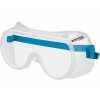 97303 | Ochranné brýle čiré s přímým větráním polykarbonátový zorník F, sv kombinaci s dioptrickými brýlemi