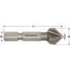 404020050 | Kuželový záhlubník DIN 335 tvar C 90° 16,5x3,2-47x6,35 mm, s uchycením bit dlouhý
