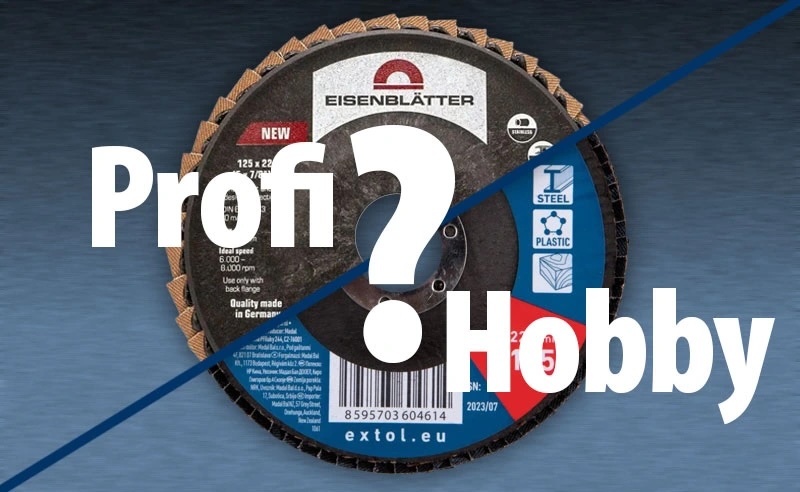Schleifscheiben: Profi versus Hobby