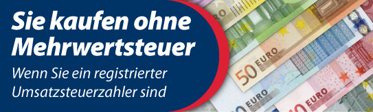 Sie kaufen ohne Mehrwersteuer