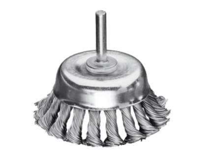 483230 | Kefa na plochy so stopkou priemer 6 mm splietaná priemer 75x20 / 0,50 vysokopevný oceľový drôt
