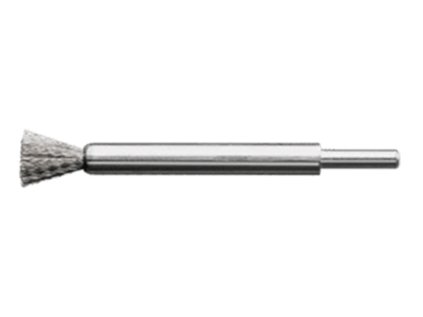 458161 | Štetcová kefa so stopkou priemer 6 mm oceľový drôt, zvlnený priemer 12x10 / 0,30