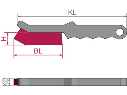 056701 | Univerzálna kefa 1-radová, mosadzný drôt zvlnený 0,30, s umelohmotnou rukoväťou