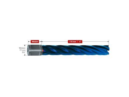 201280040 | Jádrový vrták 40 mm, BLUE-LINE 110 upnutí WELDON 19