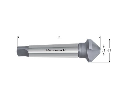 201790040 | Kužeľový a odihlovací záhlbník DIN 335 tvar C 90° s Morse kužeľom 37,0x4,8-118 mm, MK/MT 2, nepovlakované