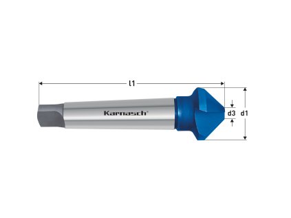 201795040 | Kužeľový a odihlovací záhlbník DIN 335 tvar C 90° s Morse kužeľom 37,0x4,8-118 mm, MK/MT 2, povlakované