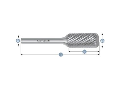 114010005 | (ZYA) - Valcová fréza CYLINDER + RADIUS HP-3 3x14x3-38 mm, nepovlakované