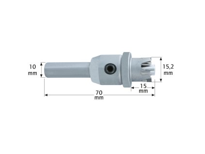 114702 | Vŕtacia korunka pre ABLOY PROTEC vložky z tvrdokovu priemer 15,2x15x10-70 mm
