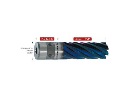201146017 | Kernbohrer 17 mm, BLUE-LINE 40 FEIN Schnellspannfutter