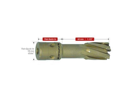 201147041 | Kernbohrer 41 mm, HARD-LINE 40 Schaft FEIN QUICK-IN