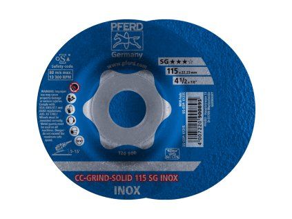 64186115 | Brusilna plošča 115 mm, CC-GRIND-SOLID SG INOX