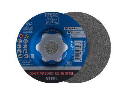 64185125 | Brusilna plošča 125 mm, CC-GRIND-SOLID SG STEEL
