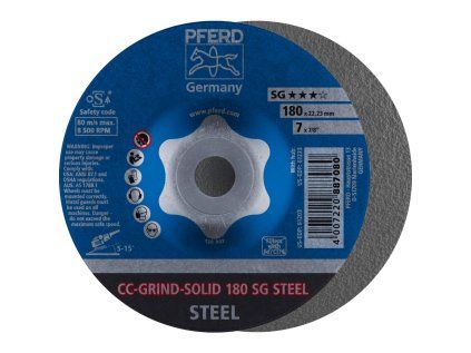 64185180 | Brusilna plošča 180 mm, CC-GRIND-SOLID SG STEEL