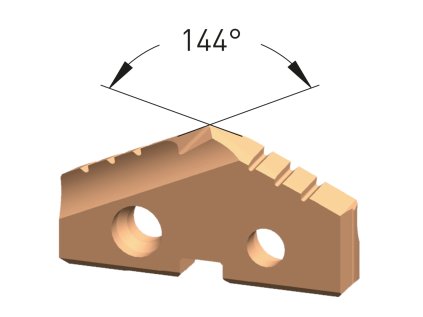 2225101080 | Rezná doštička z práškovej ocele 15 povlakovaná pre oceľ 108,0 mm