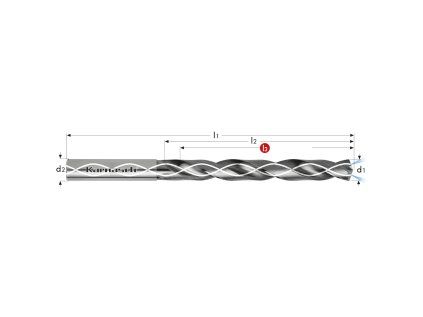 22491296 | Hartmetallbohrer 1,2x96-162x12, mm