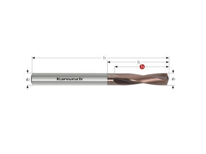 2204680720 | Hartmetallbohrer 7,2x30-85x8 mm