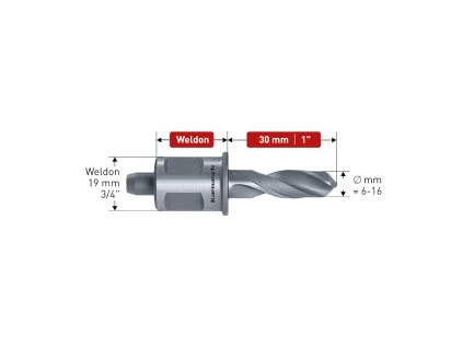 201710014 | Spiralbohrer DRILL-LINE 30, 14,0 mm, WELDON 19
