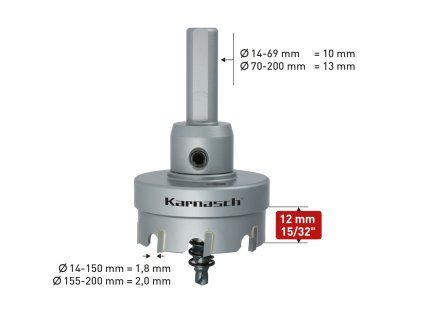 201020059 | Korunkový vrták průměr 59 mm EASY-CUT 5