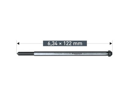 201250 | Vytláčací kolík pre jadrové vrtáky 6,34 x 122 mm, bal. 2 ks