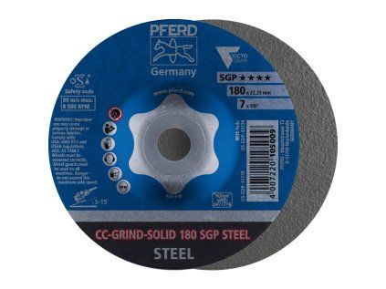 64187180 | Brusný kotouč 180 x 22,23 mm, CC-GRIND-SOLID SGP STEEL