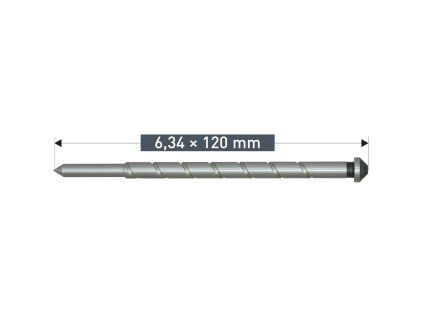 201164 | Auswerferstift 6,34x120 mm - VE 2 Stück