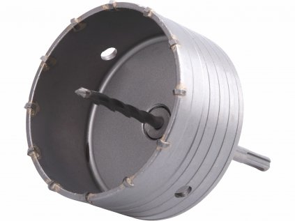8801970 | Vrták korunkový osadený tvrdokovom so stopkou SDS-PLUS priemer 115 mm, hĺbka 50 mm, dĺžka strmeňa 110 mm, M22