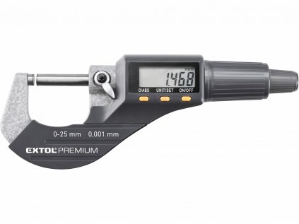 8825320 | Mikrometer strmeňový digitálny presnosť 0,002 mm, 0-25 mm