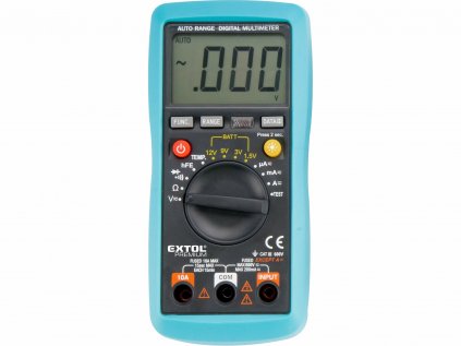 8831250 |  Multimeter digitálny s automatickou voľbou rozsahov ca. 0,2 kg s batériami