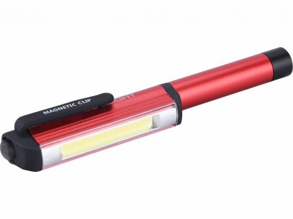 43118 | Svietidlo hliníkové, bočné, ceruzkové 3W COB LED, 280 lm, 3x1,5V AAA, dĺžka 160 mm, 62 g
