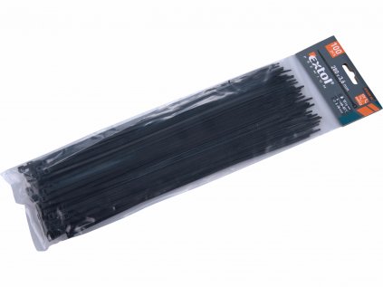 8856158 | Pásky sťahovacie čierne 3,6 x 280 mm - balenie 100 ks