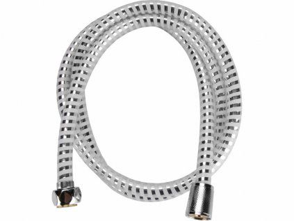 630227 | PVC zuhanycső fehér-ezüst 1,5 m