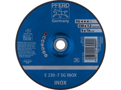 62223632 | Brúsny kotúč 230 x 7,2 x 22,23 mm, SG INOX