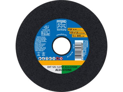 61819021 | Rezný kotúč 125 x 1,6 x 22,23 mm, PSF ALU+STONE, rovný