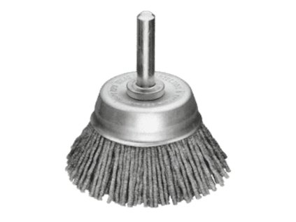 430128 | Kefa na plochy so stopkou priemer 6 mm s brúsnymi štetinami z karbidu kremíka priemer 50x10 / 80/1,2