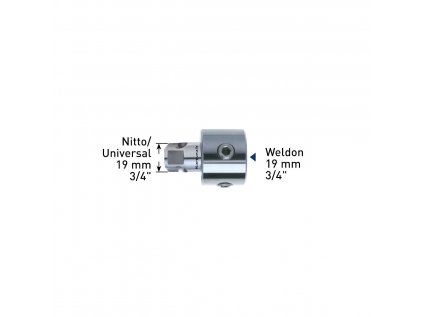 67113 201311 adapter nitto universal 19 mm weldon 19 mm