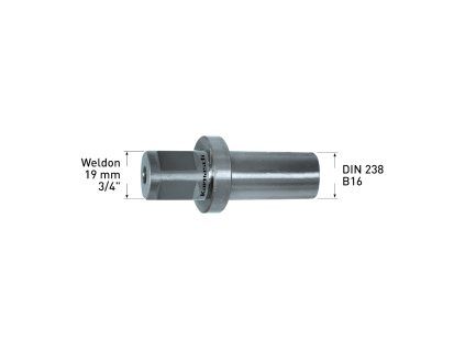 201384 | Adapter Weldon 19mm 1/4 Inch DIN 238 B16