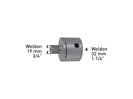 201386 | Weldon 19 mm / Weldon 32 mm adapter