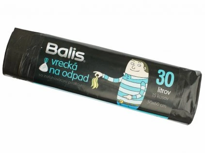 97001 | Einziehbare Abfallbeutel 30 l, 15 Stück, 50 x 60 cm