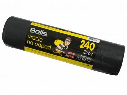Pytle na odpad LDPE 80µm 240l 5ks | Extol Craft (97005)